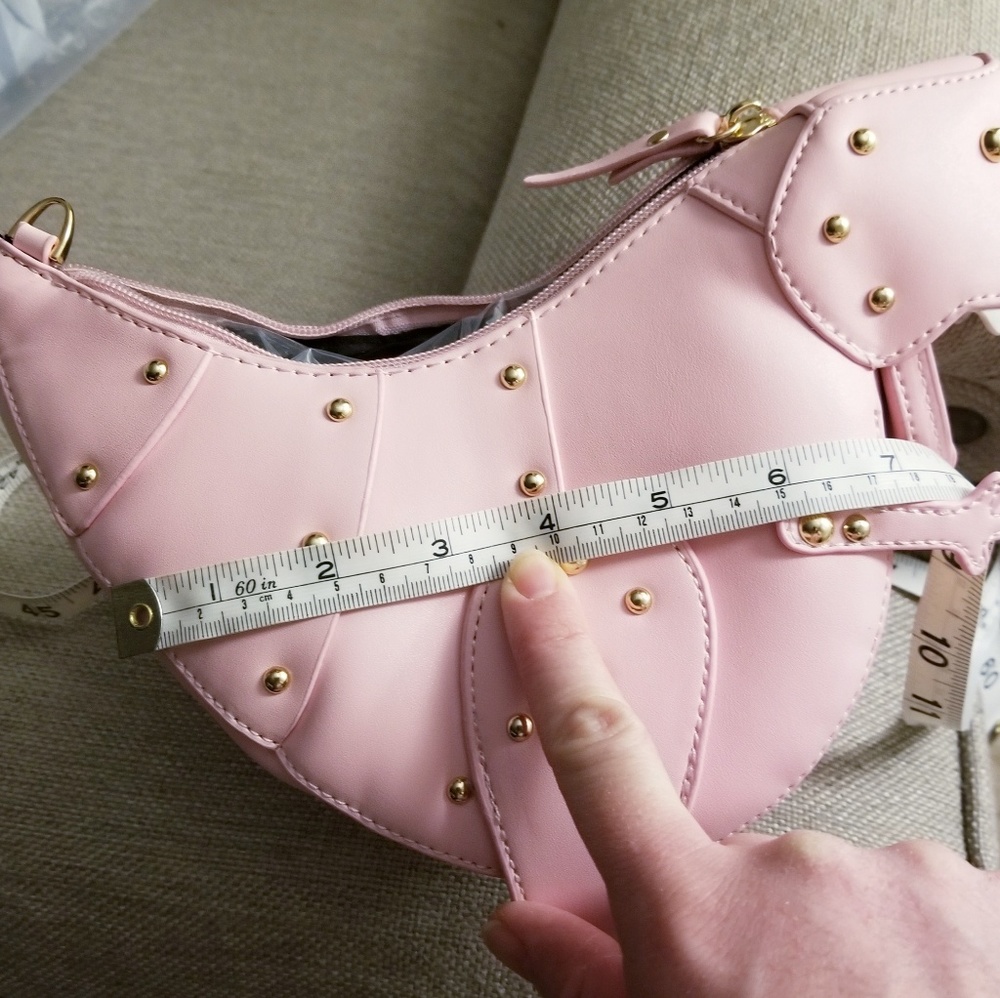 Dinosaur Purse Pink & Gold Hardware Crossbody Bag - Picture 6 of 8